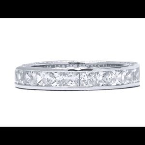 18K GP CZ Eternity Ring
